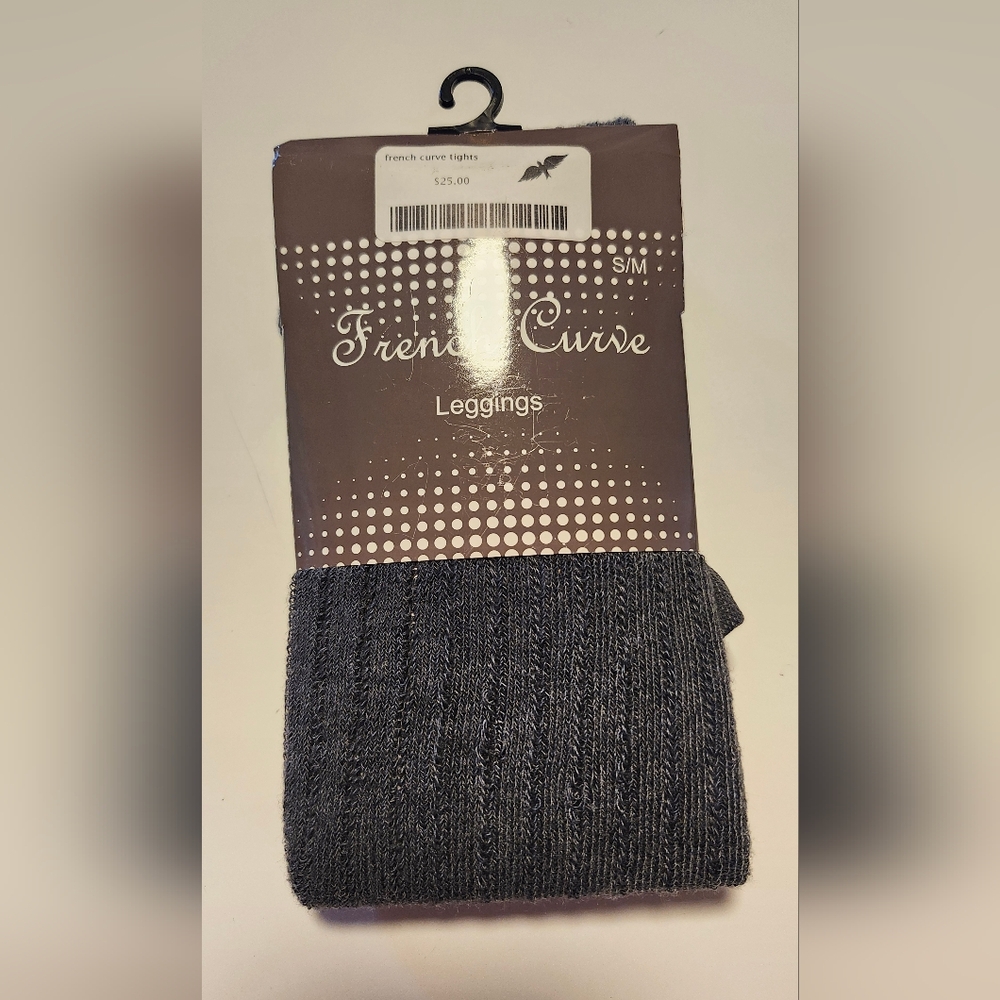 French Curve Gray Leggings